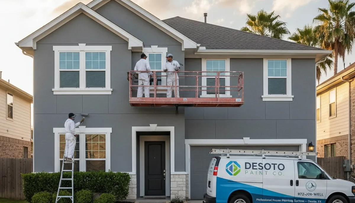 House painting contractors in Arlington, TX providing professional interior and exterior painting services