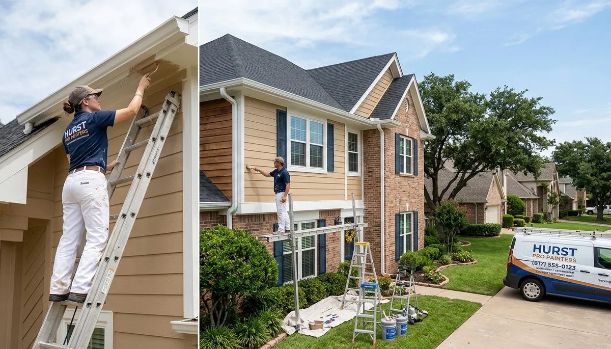 Professional house painters providing residential exterior painting in Arlington, TX