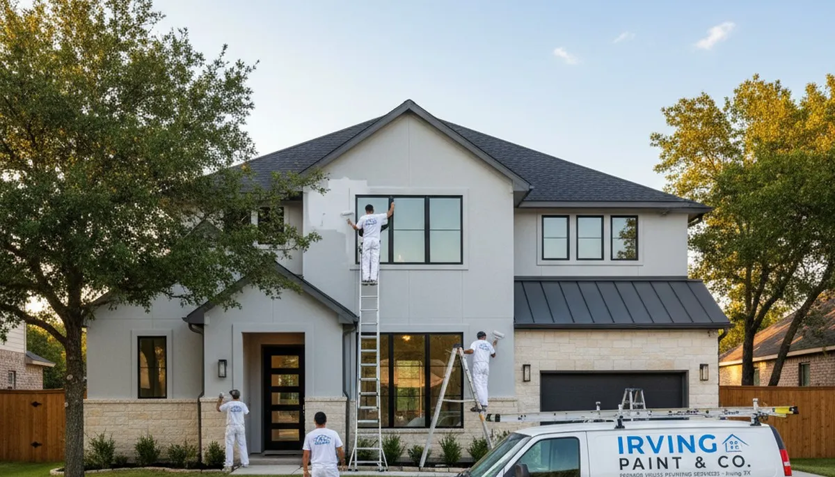 House painters in Arlington, TX providing professional residential painting services