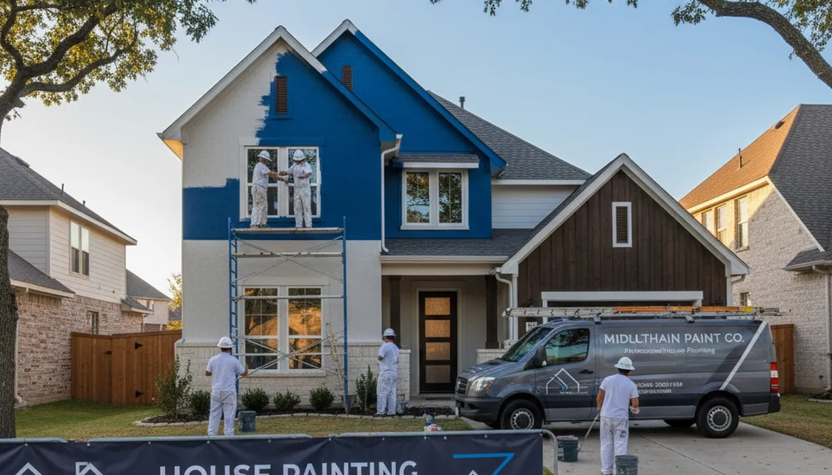 House painting contractors in Arlington, TX providing professional residential painting services